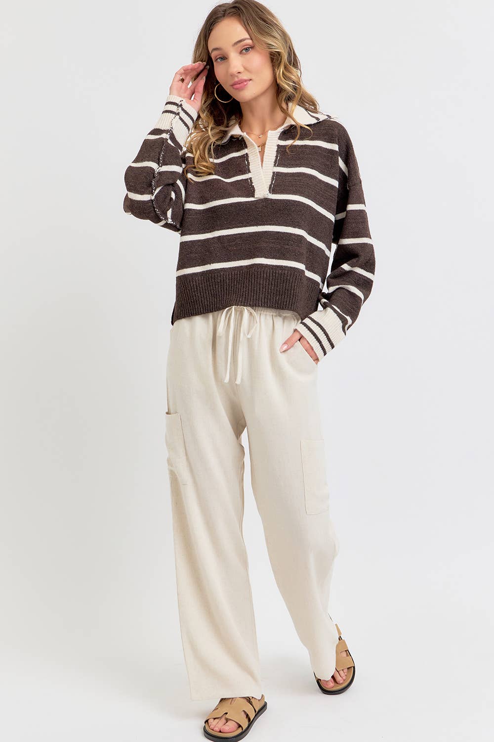 LINED DRAW STRING PANTS