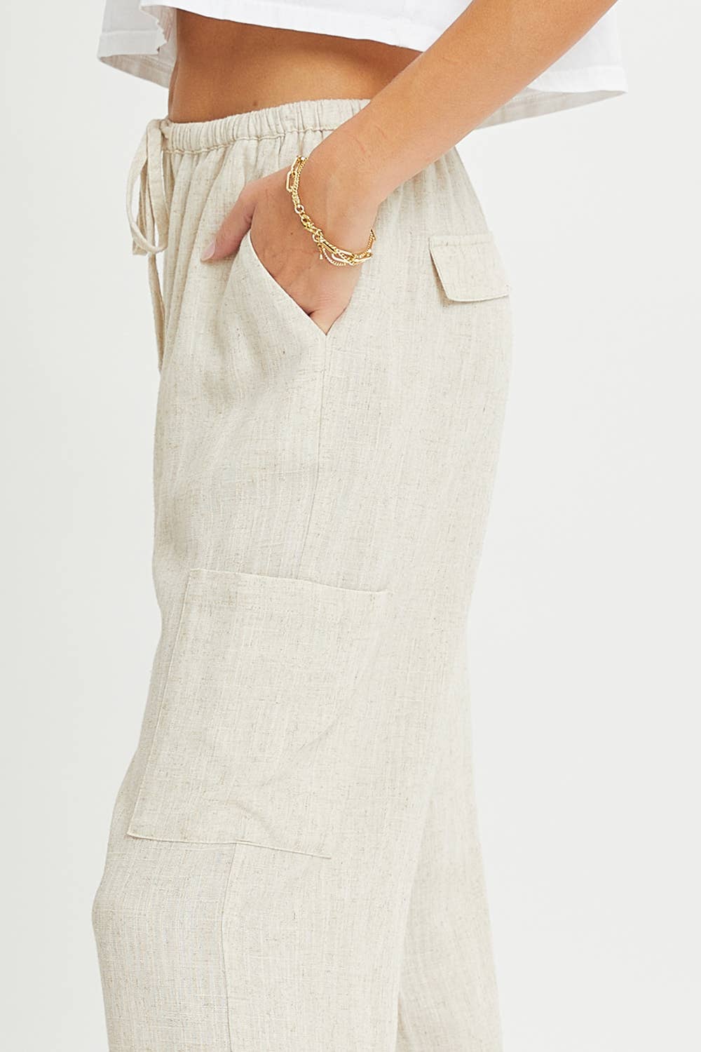 LINED DRAW STRING PANTS