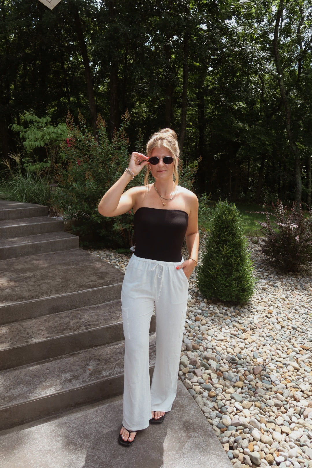 LINED DRAW STRING PANTS