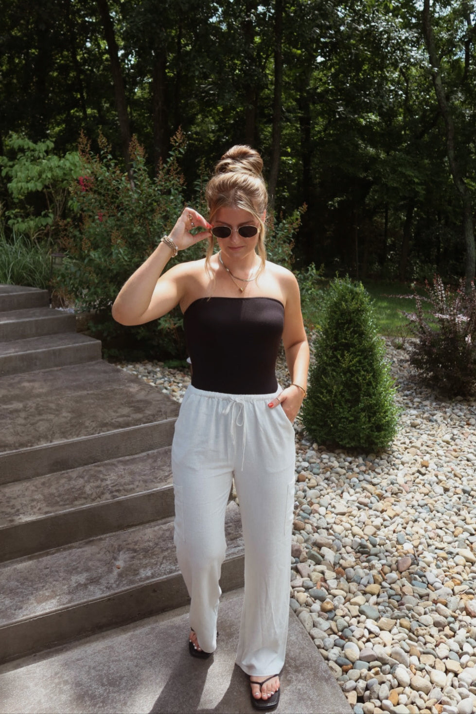 LINED DRAW STRING PANTS
