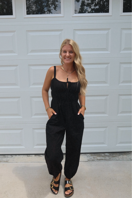 JOGGER JUMPSUIT- BLACK