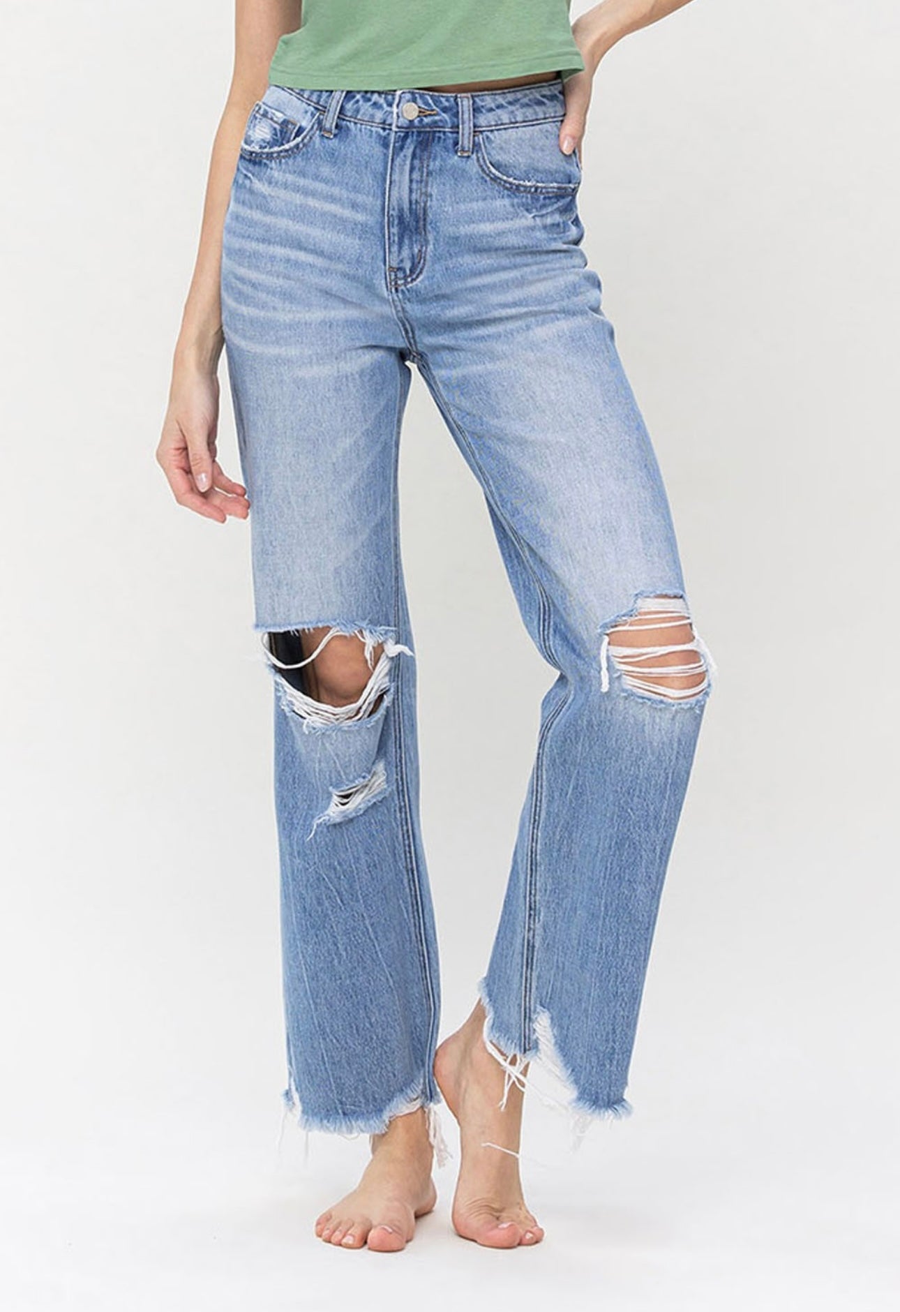 90S VINTAGE HIGH RISE JEANS