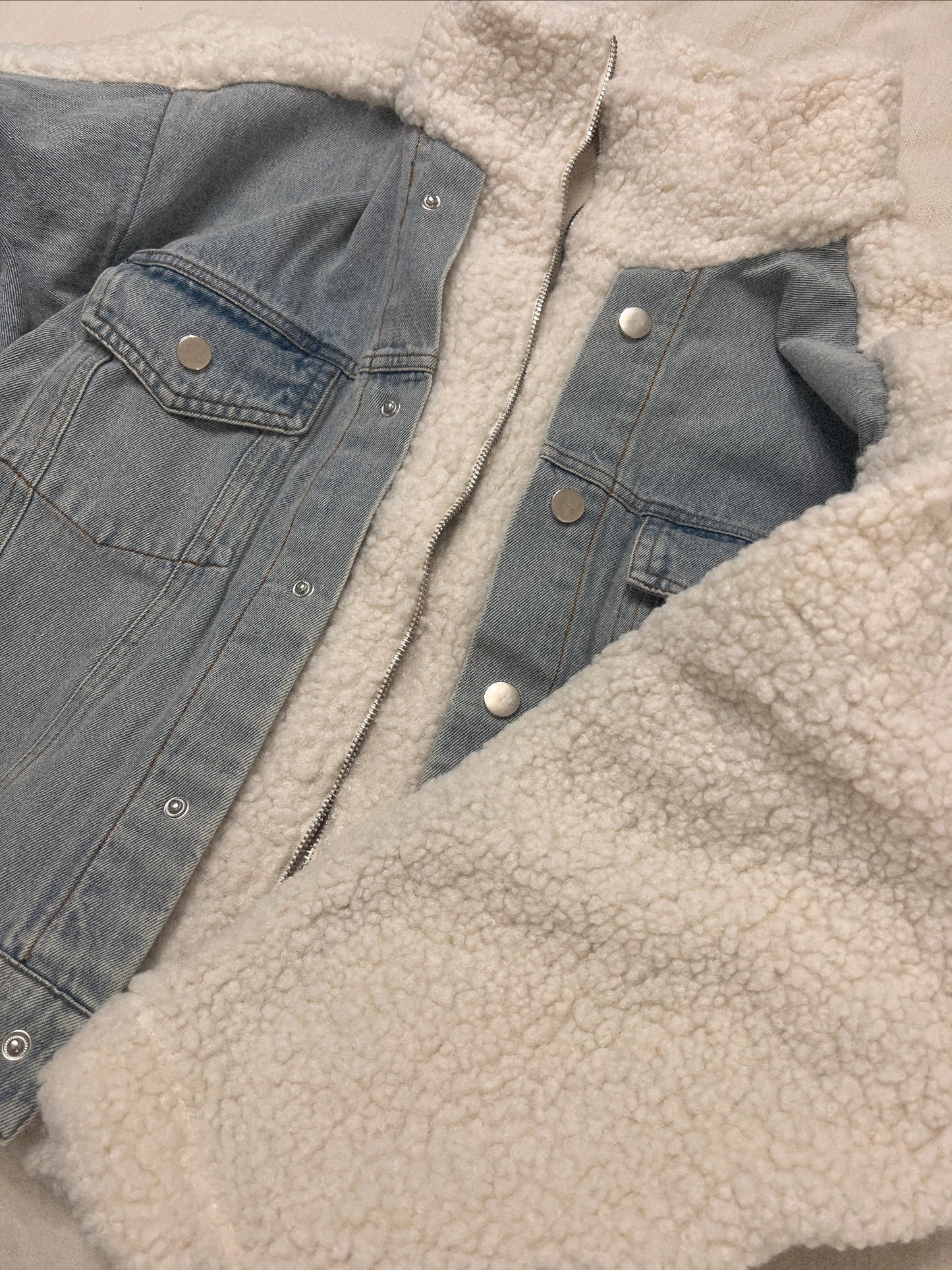 DENIM SHERPA JACKET