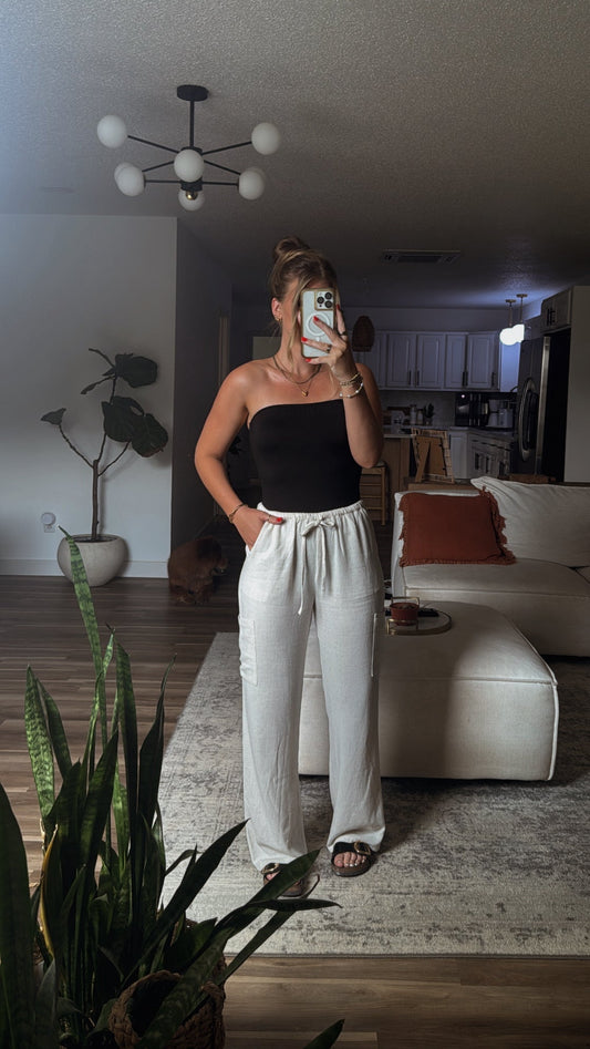 LINED DRAW STRING PANTS