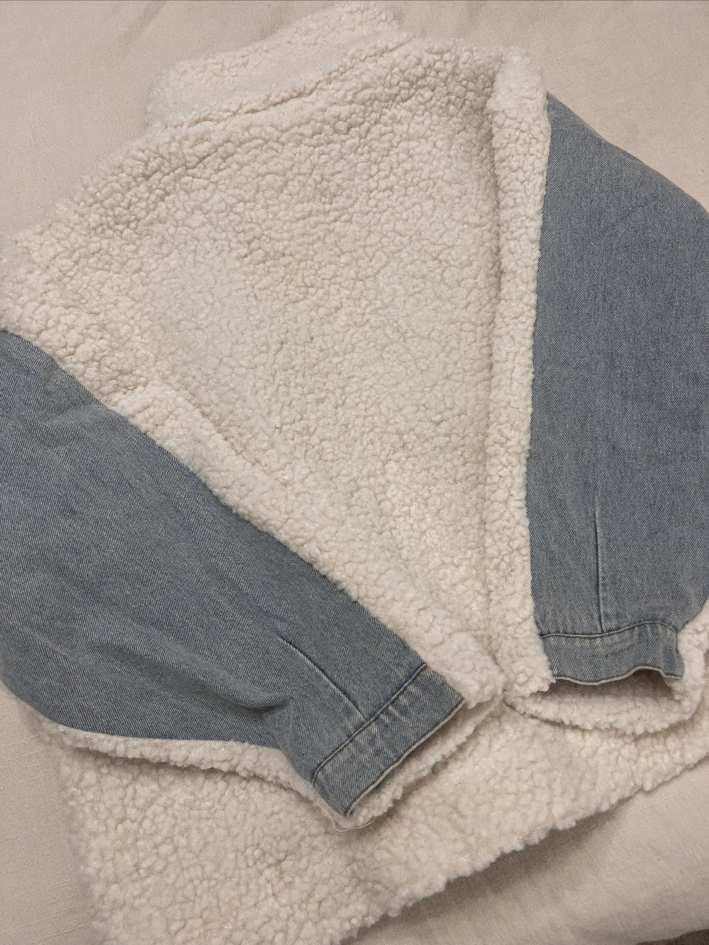 DENIM SHERPA JACKET