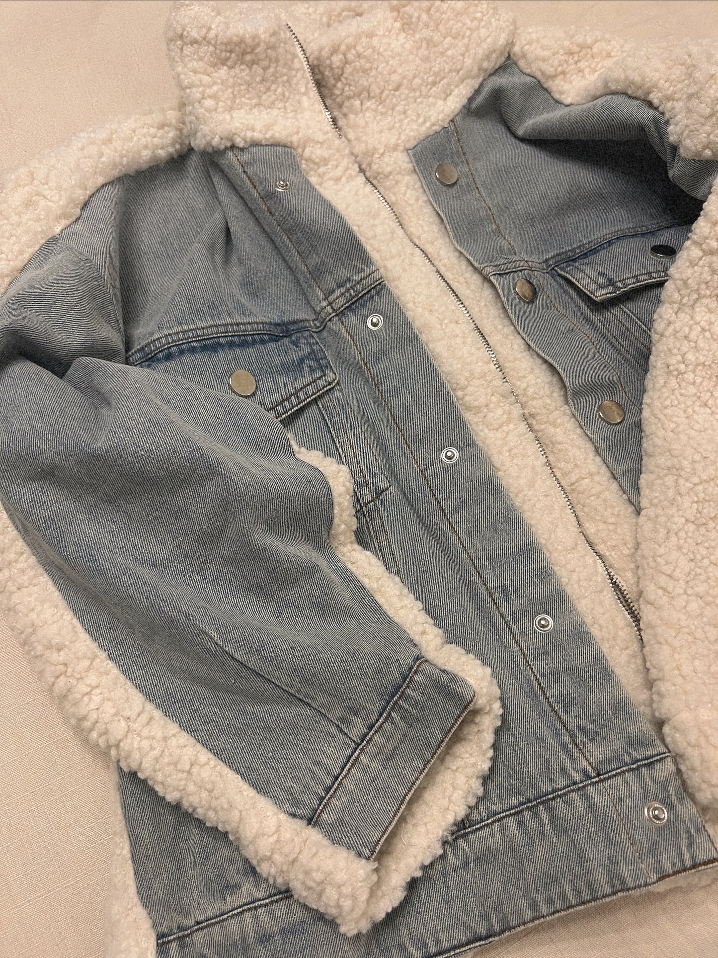 DENIM SHERPA JACKET