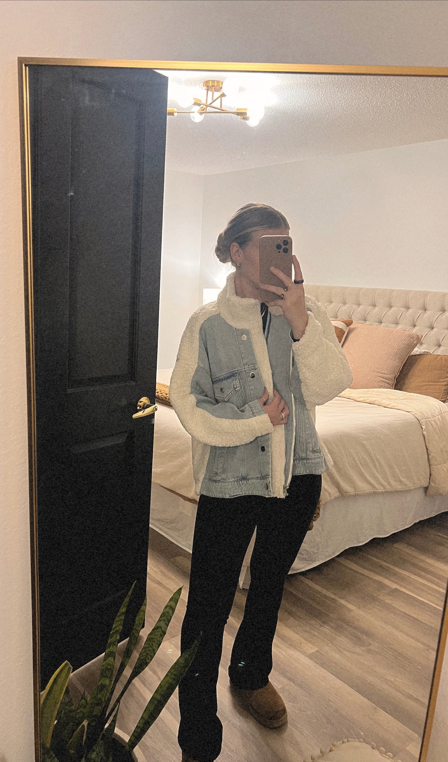 DENIM SHERPA JACKET