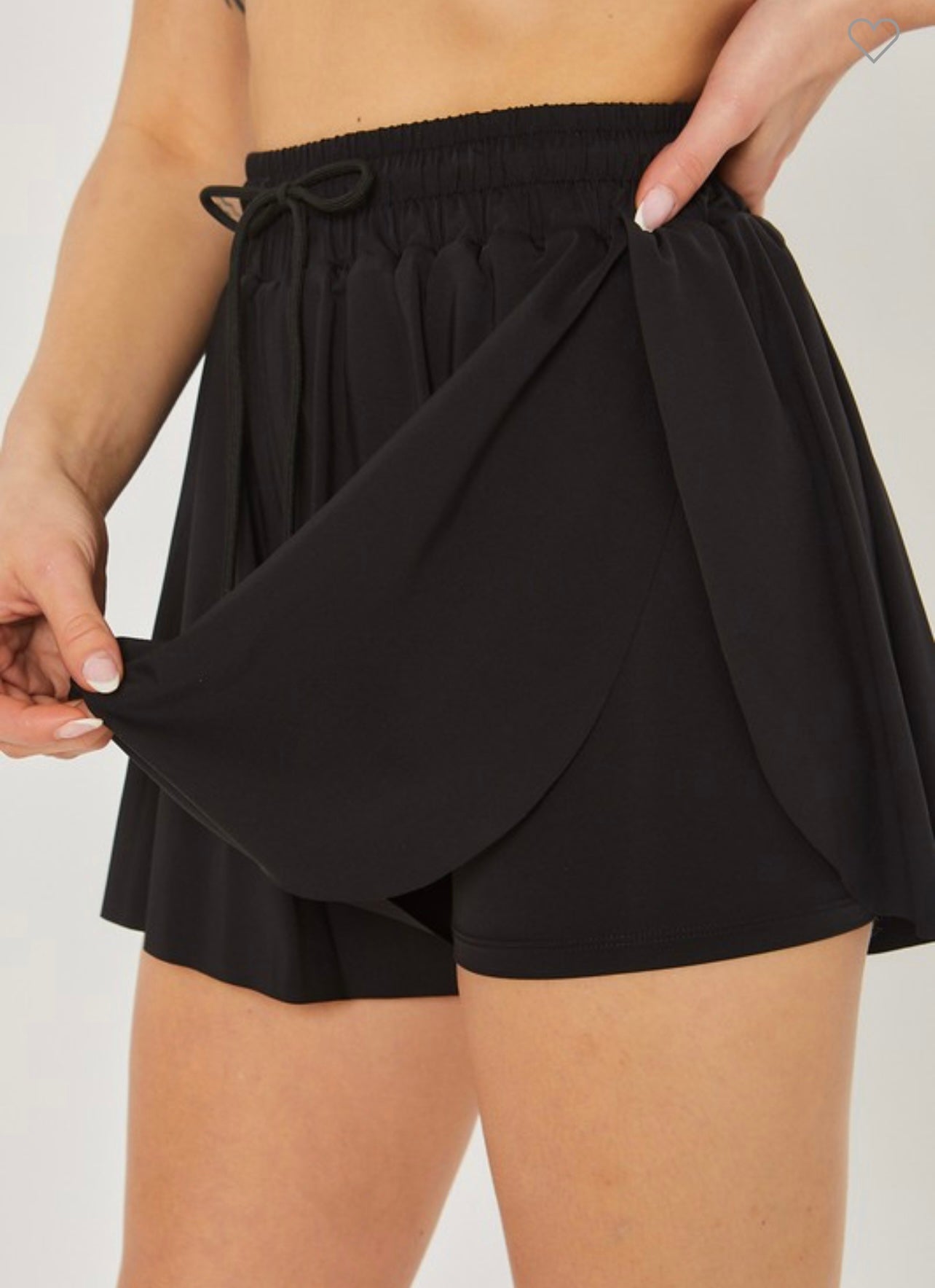 Activewear Two In One Drawstring Shorts