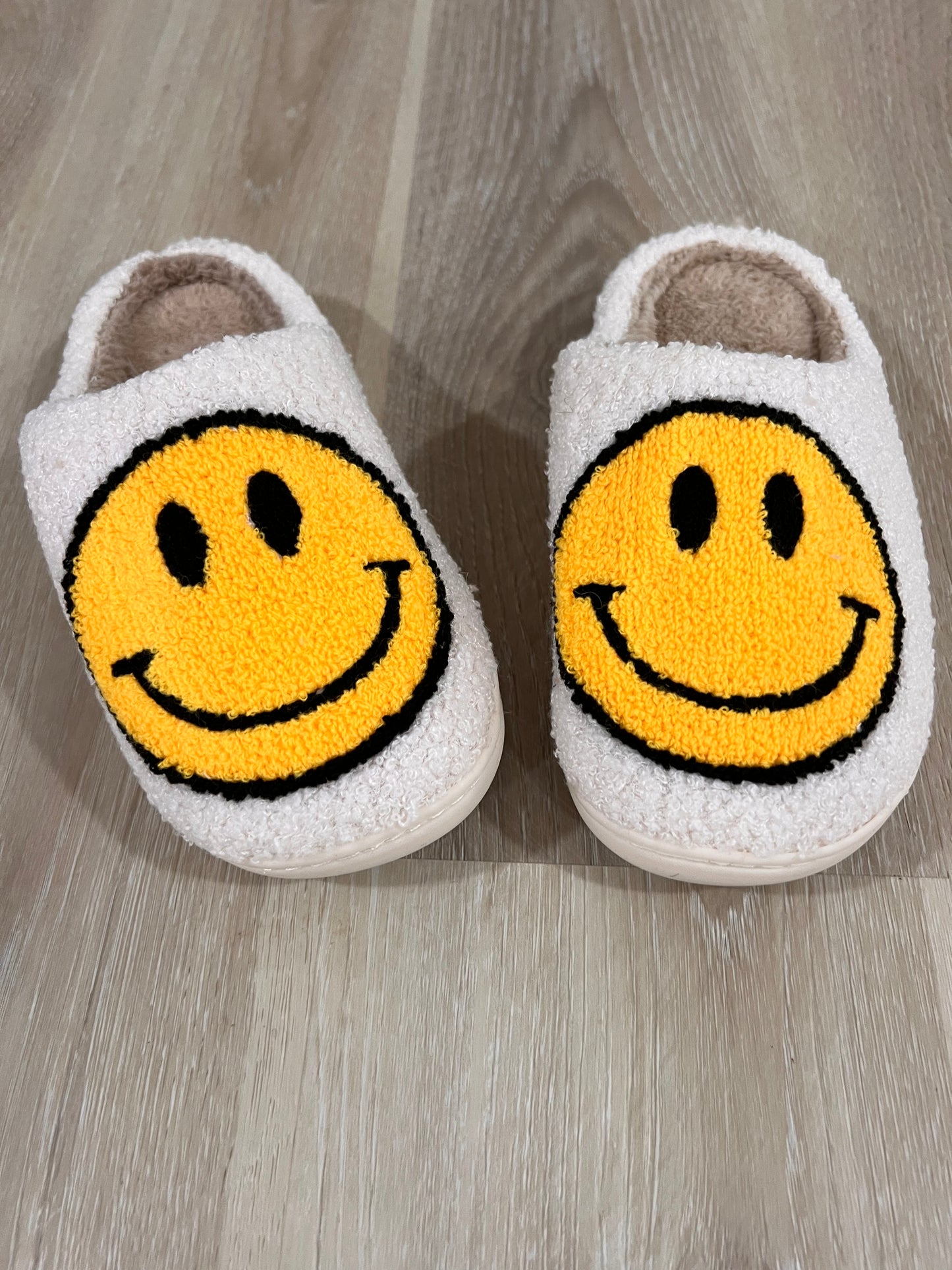 smiley face slippers