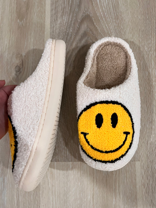 smiley face slippers